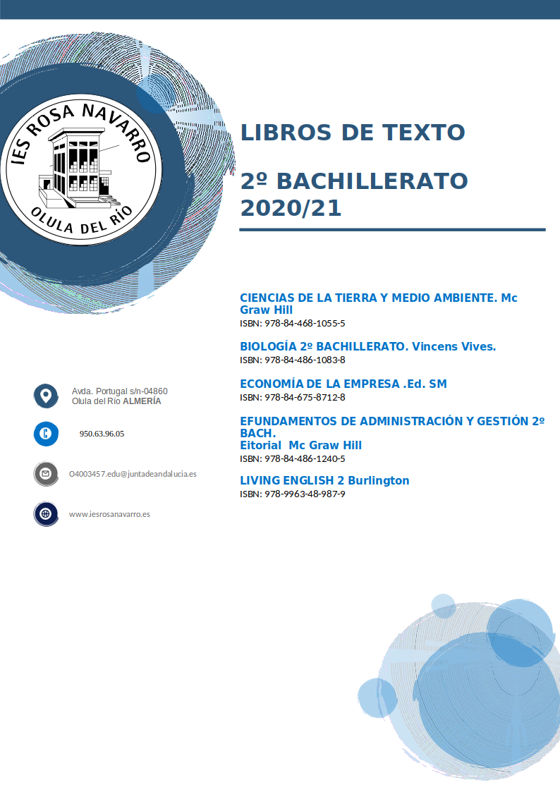 libros de texto 2bach 20 21